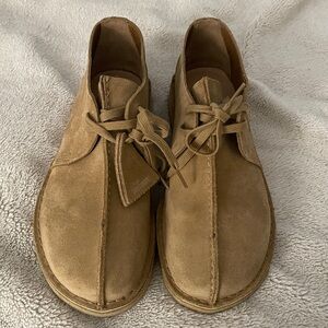 Clarks Originals desert trek Tan Suede Shoes Men’s 9.5 10 Women’s 10.5
